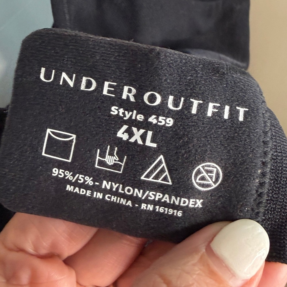 Underoutfit Comfort Shaping Wireless Bra Style‎ 459 Black 4XL Bra Extender New - Picture 4 of 5